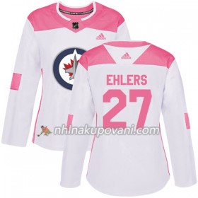 Winnipeg Jets Dresy Nikolaj Ehlers 27 Bílá 2017-2018 Adidas Růžová Fashion Authentic - Dámské